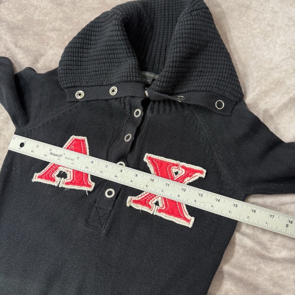 Vtg Y2K-A|X Armani Exchange Womens M White/Gray Logo Full DOUBLE Zip Sweatshirt - Picture 4 of 8